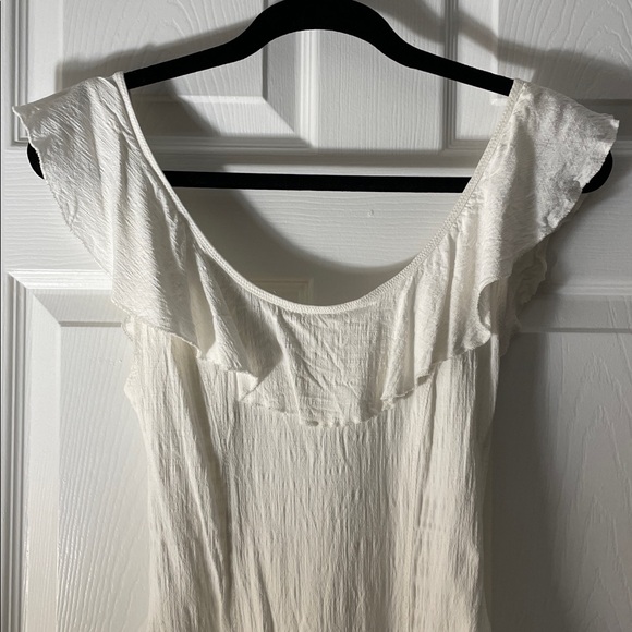 Free People white Ruffled Bodysuit - Picture 2 of 9